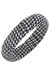 Reagan Houndstooth Statement Bangle - Black & White