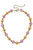 Regina Chinoiserie & Ball Bead Necklace - Pink/White/Gold