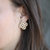 Rue Quilted Metal Clover Statement Stud Earrings