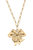 Sasha Bow Pendant Necklace - Worn Gold