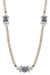 Savoy Blue & White Chinoiserie & Painted Wood Necklace - Ivory