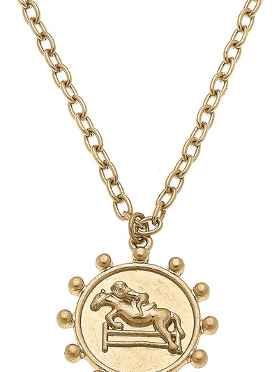Canvas Style Sawyer Equestrian Pendant Necklace product