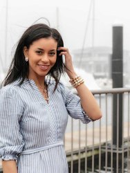 Shawn Anchor & Pearl Cluster Pendant Necklace