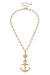Shawn Anchor & Pearl Cluster Pendant Necklace
