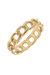 Stacie Delicate Chain Link Ring in Worn Gold - Gold