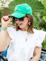 Stuck On You Flamingo Patch Necklace