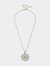 Stuck On You Flower Patch Necklace - White/Yellow