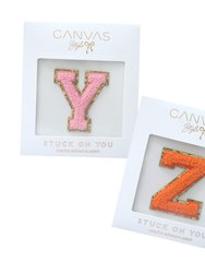 Stuck On You Large Chenille Glitter Varsity Letter Patch