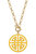 Tara Game Day Greek Keys Enamel Pendant Necklace In Yellow - Yellow