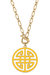 Tara Game Day Greek Keys Enamel Pendant Necklace In Yellow - Yellow