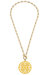 Tara Game Day Greek Keys Enamel Pendant Necklace In Yellow