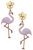 Thelovelyflamingo Enamel Flamingo Earring - Pink