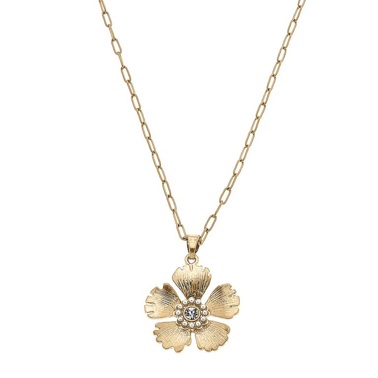 Tiana Flower Pendant Necklace
