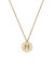 Tori Crossed Arrows Charm Necklace in Worn Gold - Worn Gold