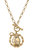 Uma Monkey Pendant T-Bar Necklace - Gold