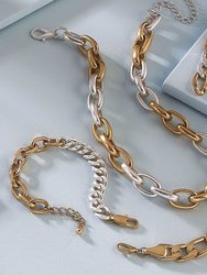 Valentina Chunky Chain ID Plate Bracelet