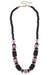 Winslow Pink & White Chinoiserie & Wood Necklace