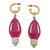 Women's Noelle Light Bulb Earrings - Pink/White