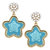 Women's Stuck On You Patch Earrings - Blue