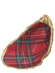 Wrenley Tartan Decoupage Oyster Ring Dish - Red & Green