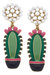 X AP Style Nashville Cactus Earrings - Green