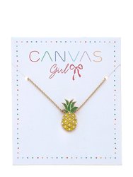 Zoey Pineapple Delicate Children's Necklace