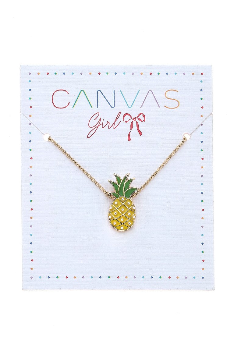 Zoey Pineapple Delicate Children's Necklace