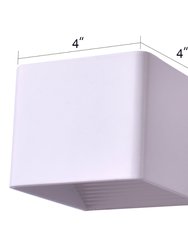 4” LED Square Wall Sconce Lamp 2pcs Pack