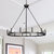 Ancora 12 Light Chandelier Wagon Wheel In Matte Black Steel Frame - 37" Wide