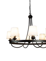 Baden Rustic Wagon Wheel Light Fixture