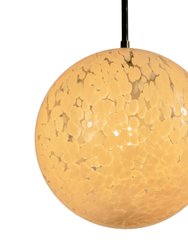 Bushnell Ball Pendant Light Fixture, White Orb With Elegant Glow