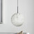 Bushnell Ball Pendant Light Fixture, White Orb With Elegant Glow