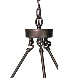 Fremont 6 Bulb Wagon Wheel Light Fixture with Glass Shades