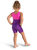 Girl's Level Up Biketard Bodysuit In Purple/Pink