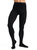 Men's Knit Footed Tights With Back Seams In Black