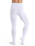 Men's Knit Footed Tights With Back Seams In Dyeable White