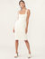 Jessa Midi Bodycon Dress - White