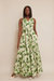 Adriana Dress - Olive Hanging Orchids
