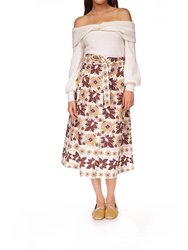 Oslo Skirt - Retro Floral Turtledove