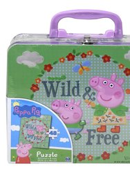 Peppa Pig 48 Piece Puzzle In Tin Box