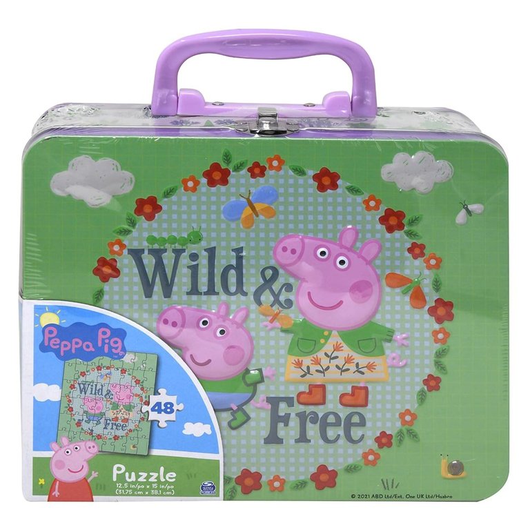 Peppa Pig 48 Piece Puzzle In Tin Box