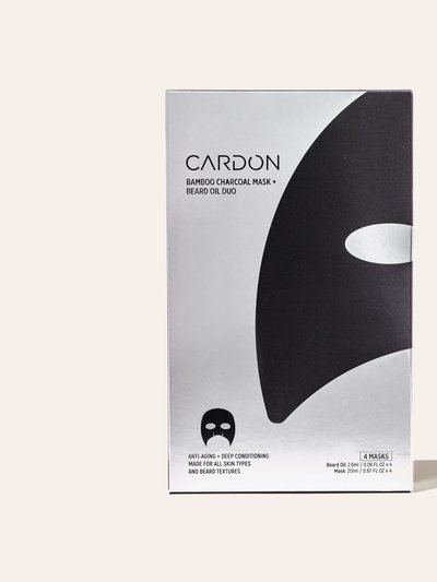 Cardon Bamboo Charcoal Sheet Mask Plus Beard Oil product