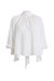 Summer Bow Collar Blouse In White