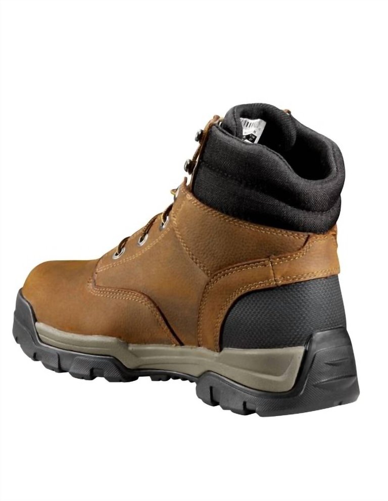 Men's Ground Force Work Boots - Medium In Bison Brown Oil Tan