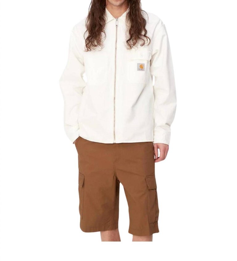 Rainer Shirt Jacket In White - White