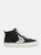 CATIBA High Stripe Black Suede and Canvas Contrast Thread Sneaker Men