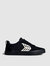 CATIBA PRO Skate All Black/Ivory Suede and Canvas Ivory Logo Sneaker Men - All Black/Ivory