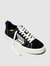 CATIBA PRO Skate Black Suede and Canvas Contrast Thread Ivory Logo Sneaker Men