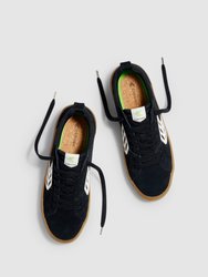 CATIBA PRO Skate Gum Black Suede and Canvas Ivory Logo Sneaker Men