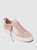 CATIBA PRO Skate Rose Suede and Canvas Contrast Thread Ivory Logo Sneaker Women
